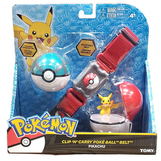 Tomy Pokemon Clip and Carry Poke Ball Belt Pikachu
