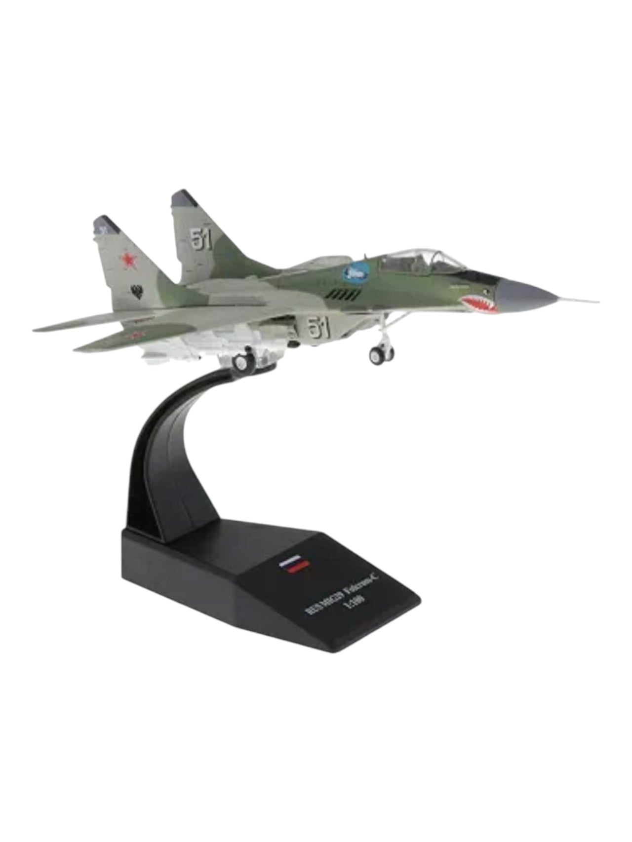 Russian MIG-29 Fulcrum C 1:100 Scale Diecast Military Aircraft Model | Fighter Jet Collectible code 2001
