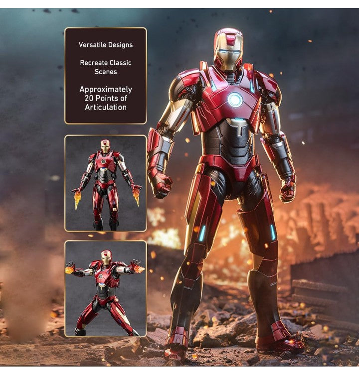 ZD TOYS "Marvel Studios Iron Man 3 – 1/10 Scale Iron Man Collectible Figure | ZD Toys – Iron Man Mark Code-1906-16