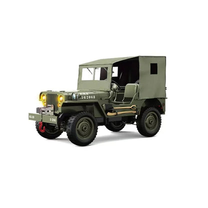 Remote Control Truck, RC Willys Military Jeep Car 1/12 Scale with Rechargeable Battery 2.4Ghz 4x4 Off-Road Remote-Control Crawler Vehicle
