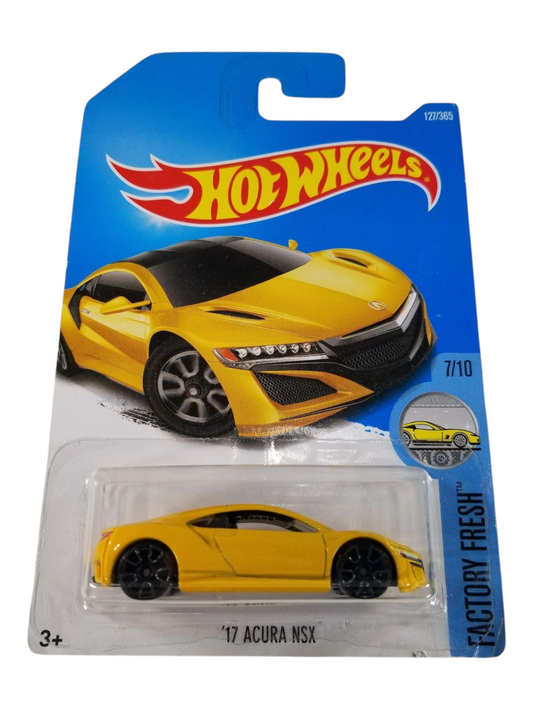 HotWheels 17 Acura NSX Imported Mainline 1:64 Scale (Creased Card)