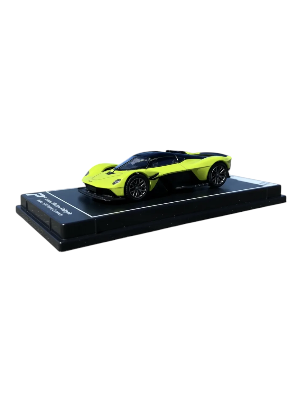 Postercars Hypercar League Collection Aston Martin Valkyrie 1:64 Scale Lime Essence ( No 12 )