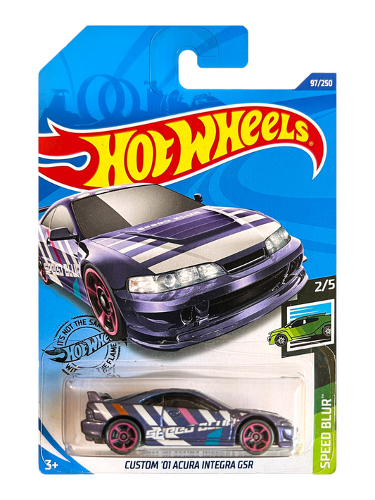 Hotwheels Custom 01 Acura Integra GSR Imported Mainline 1:64 Scale GHD33-D7C5