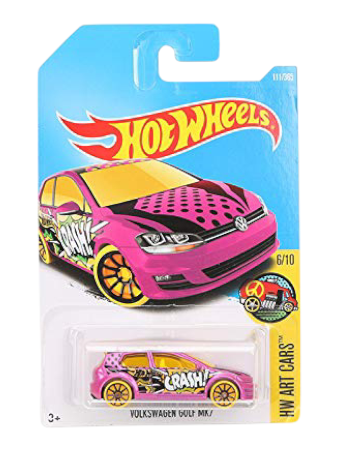 Hotwheels Volkswagen Golf MK7 Imported Mainline 1:64 Scale