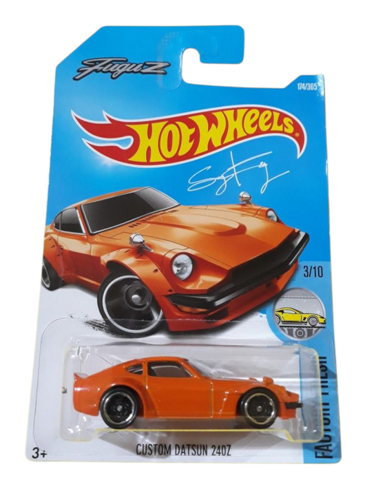 HotWheels Custom Datsun 240Z Imported Mainline 1:64 Scale (Card Damage)