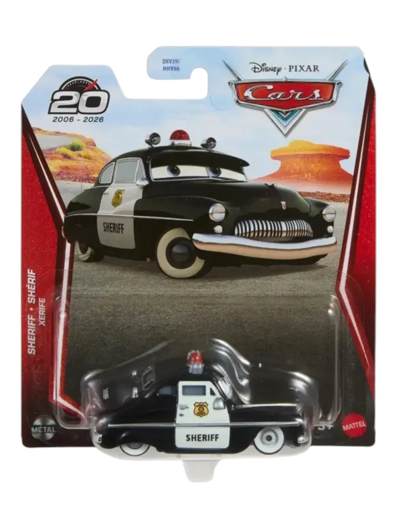 Disney Pixar Cars 'Sheriff Sherif Metal Die-Cast Toy Car Collectible