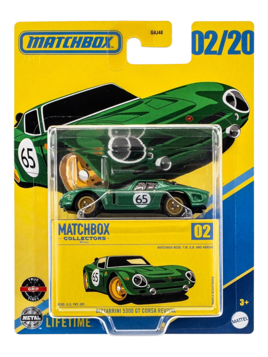 Matchbox Collectors Series Bizzarrini 5300 GT Corsa Revival 02/20 Imported Mainline 1:64 Scale