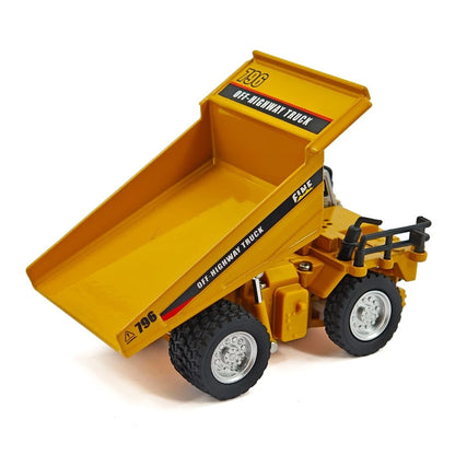 Engineering  Remote Control (RC) Construction Dumper Truck Speed  Regulating Alloy Model 1:64 Scale