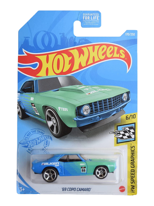 Hotwheels 69 Copo Camaro Imported 1:64 Scale GRY44-M7C5