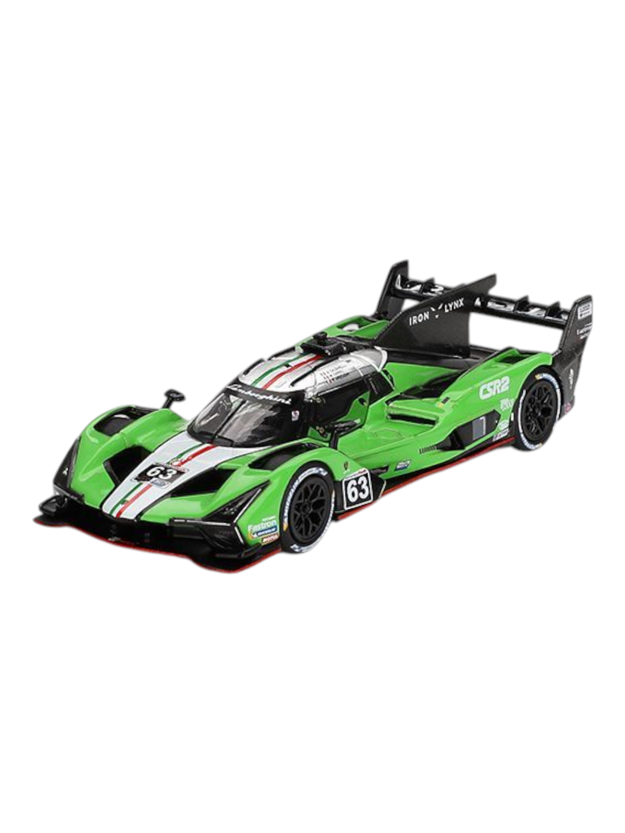 Mini GT Lamborghini SC63 #63 2024 IMSA Sebring 12 Hrs Iron Lynx 1:64 Scale