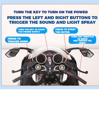 Suzuki Hayabusa GSX-1300 R Alloy Model 1:6 Scale (Colour -Black)