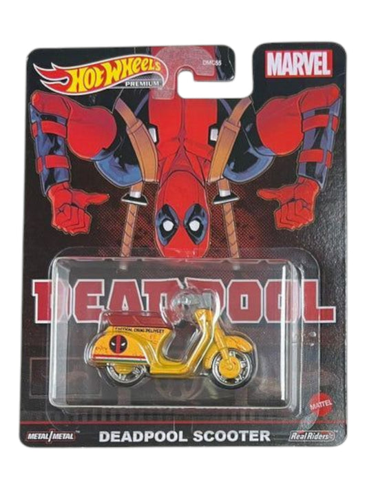 HotWheels Marvel Deadpool Scooter Imported Premium 1:64 Scale