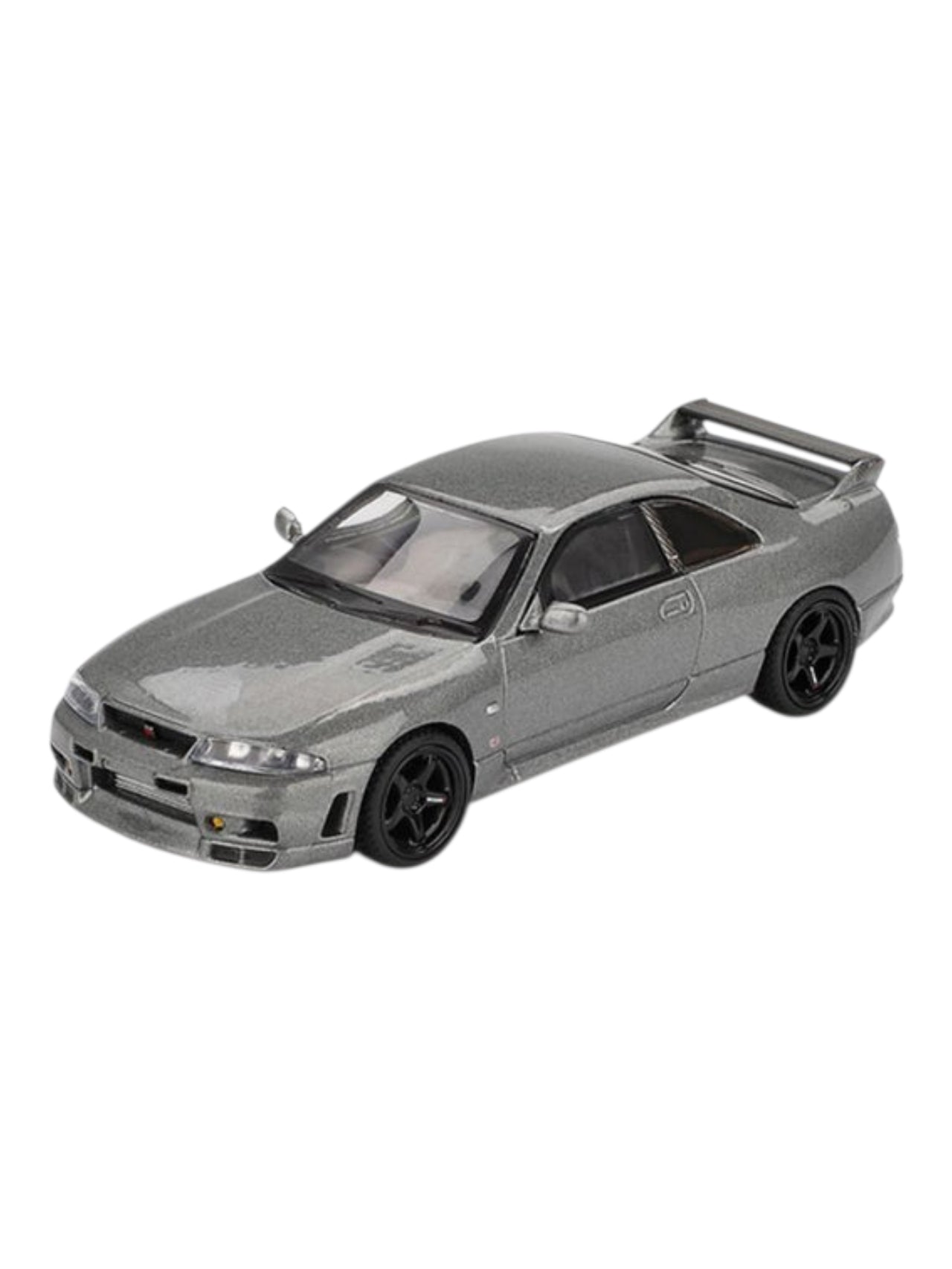 Mini GT Nissan Skyline GT-R Dark Metal Gray ( Nismo BCNR33 CRS Version  ) ( code-1128 ) Imported 1:64 Scale