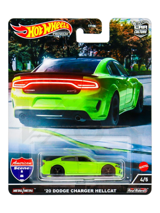 HotWheels 20 Dodge Charger Hellcat Imported Premium 1:64 Scale