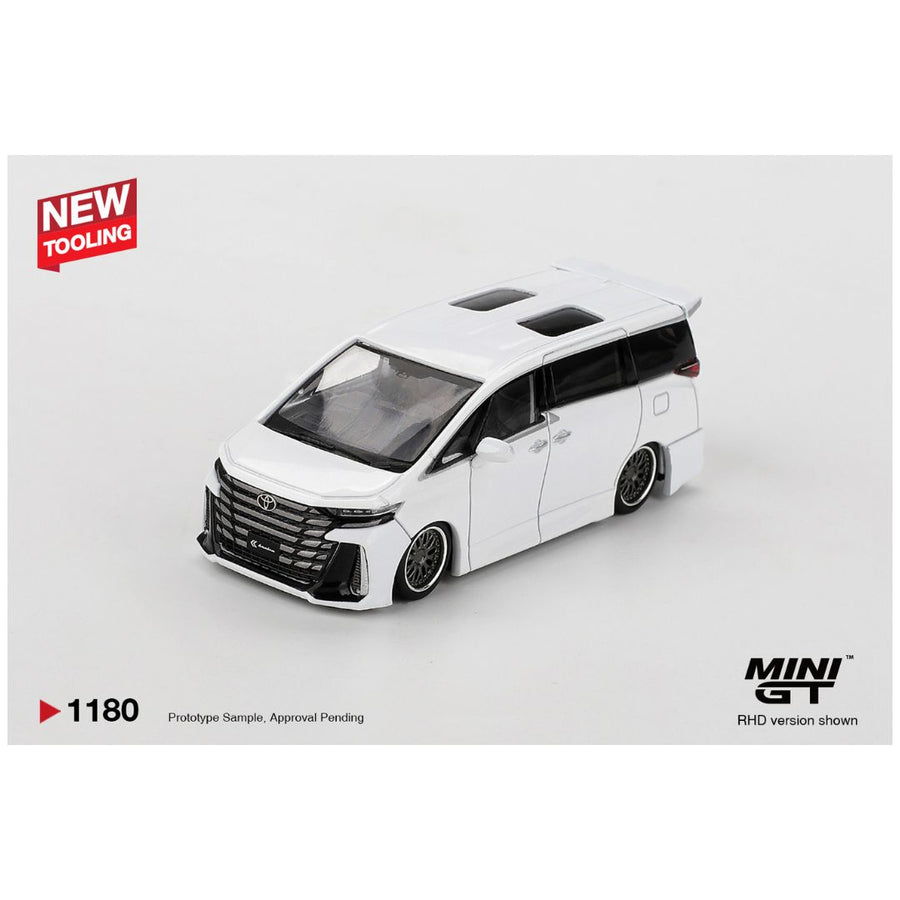 Mini GT #1180: Toyota Vellfire 40 KUHL White 1:64 Scale Diecast Model