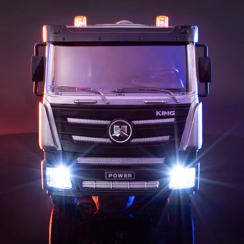 Huina Toys 616 RC Sprinkler Truck / Water Tanker 1:18 Scale Remote Control Truck 2.4GHz LED Lights Rechargeable Battery Playtime 30 minute Perfect dateling