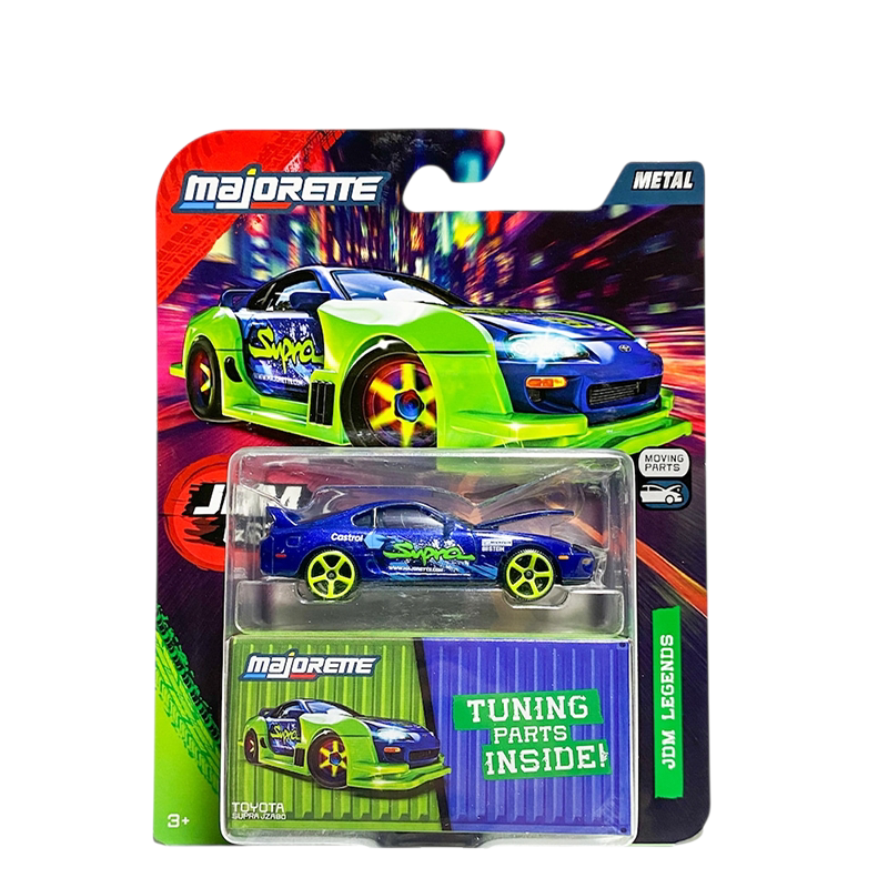 Majorette JDM legends toyota supra jza80 premium tuning part's instead 1:64 Scale 8504101001