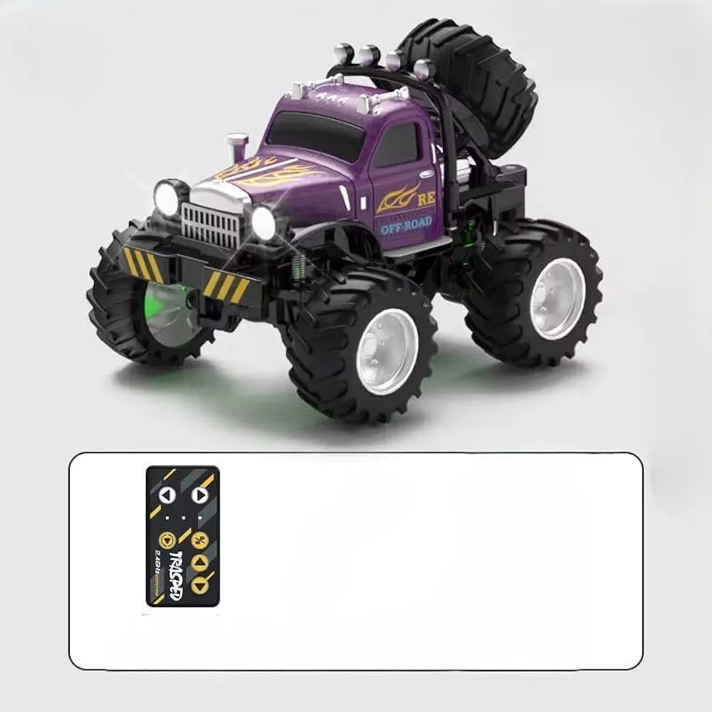 Metal mini rc monster off road car 1:54 scale