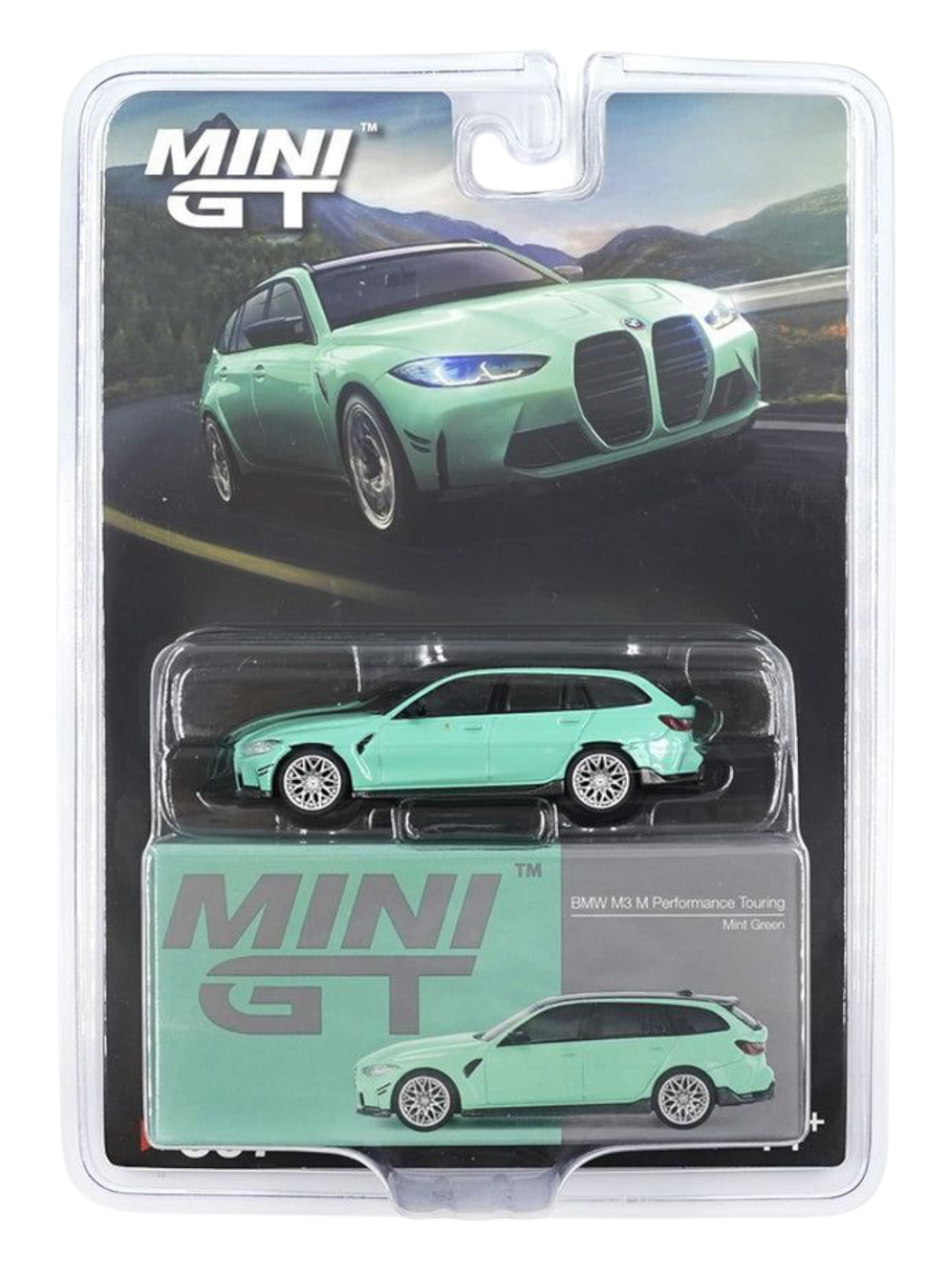 Mini GT BMW M3 Performance Touring (Mint Green) Code-897 1:64 Scale