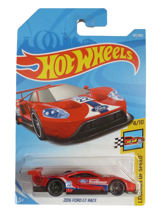 HotWheels 2016 Ford GT Race Imported Mainline 1:64 Scale (Blister Damaged)