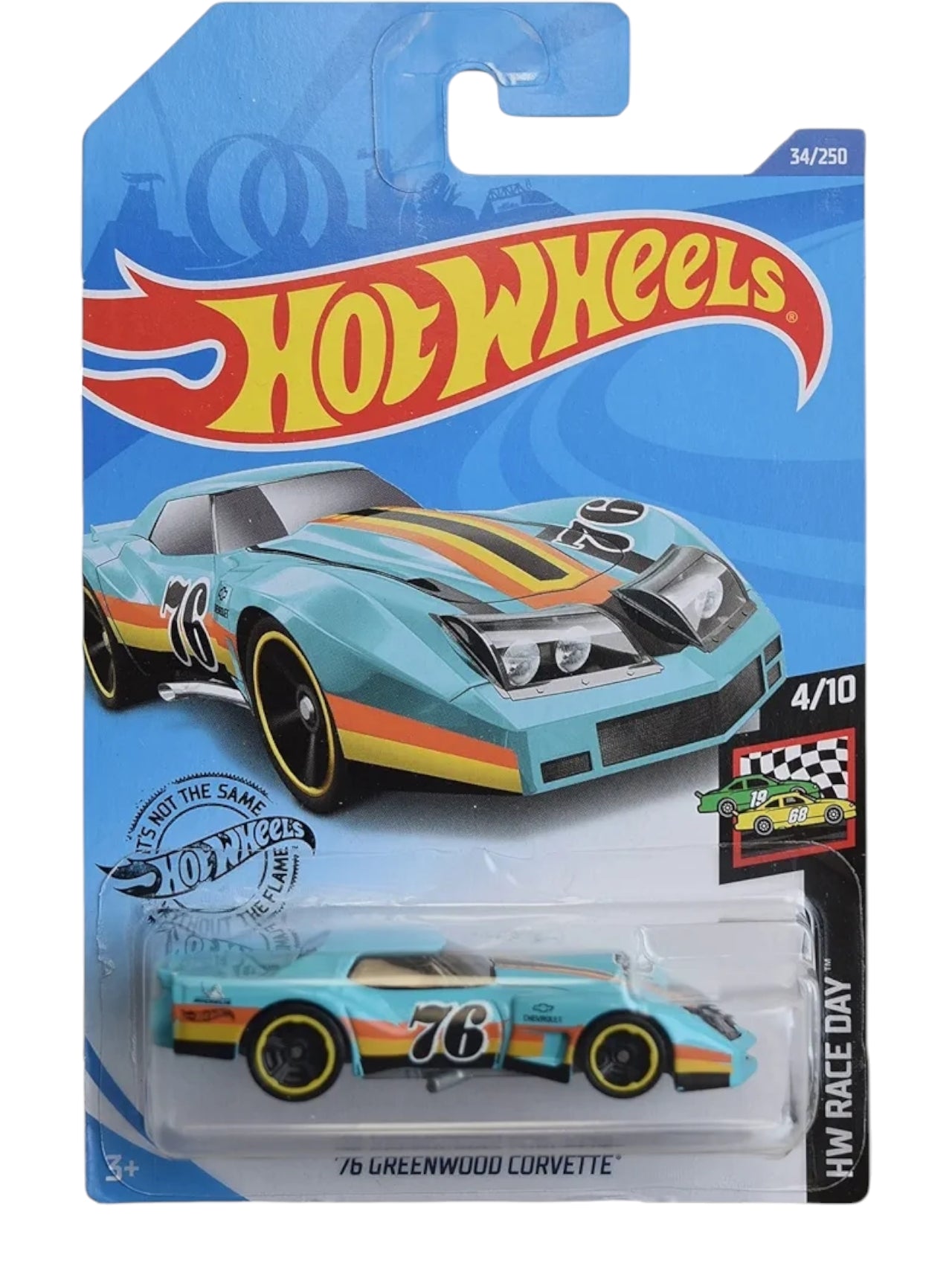 Hot Wheels 76 greenwood corvette imported mainline 1:64 Scale