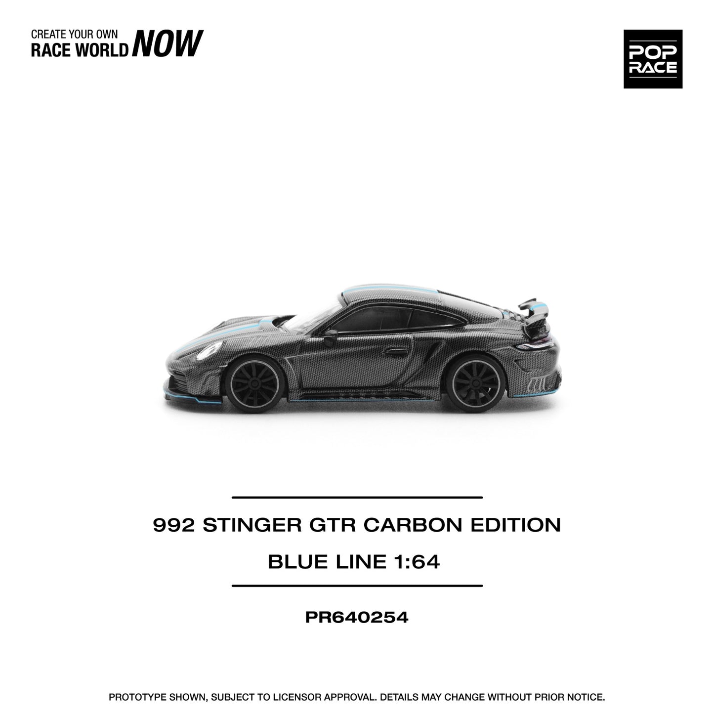 Pop race pr64-254 992 stinger GTR 1:64 Scale