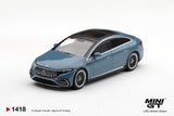 PRE-ORDER Mini GT- 1418 Mercedes-AMG EQS 53 Blue 1:64 Scale Diecast  Box/Blister (ETA- March 2027)