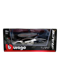 Bburago Lamborghini Essenza SCV12 Model Car 1:24 Scale Moving Doors White/Black