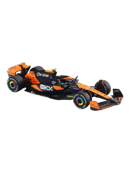 Bburago Formula 1 (F1) MCLAREN MCL38 2024 Lando Norris-MIAMI GP 1:43 Scale Model (with Acrylic Case)