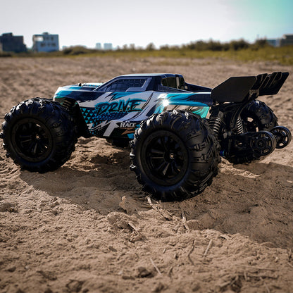Drive Brushless Motor Pro Metal Gear Transmission Electronic Speed Controller 7.4V LI-ION Battery Imported 1:16 Scale 2.4GHZ Remote Control Car