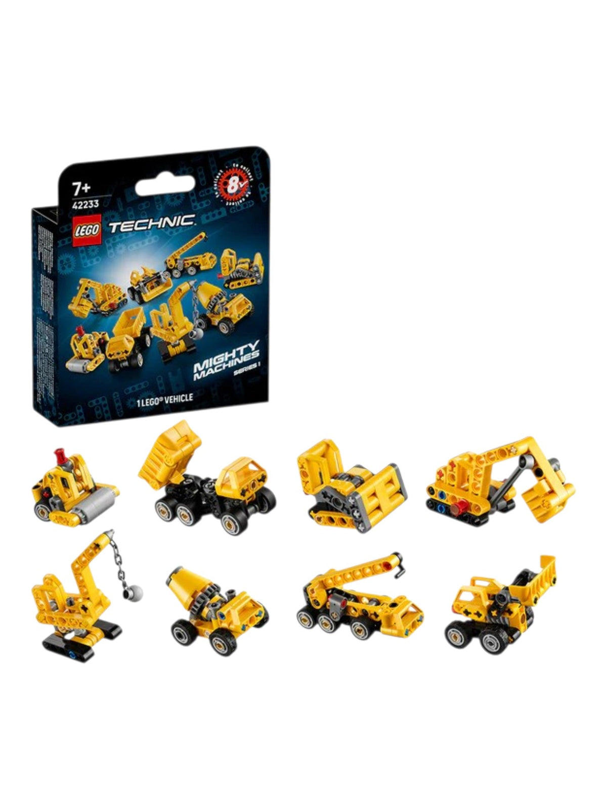 Lego Technic Mighty Machines Series 1  (Code: 42233) – [Pack of 1 / Random Surprise Model]