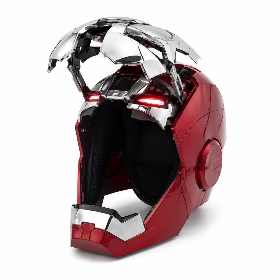 Iron Man Electronic Helmet Premium LED Illuminated Eyes , voice Control Operation If Included, Bettery/ Power