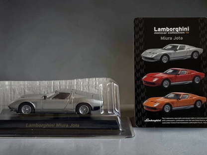 Kyosho Lamborghini Miura Jota Silver Minicar Collection IV 1:64 Scale