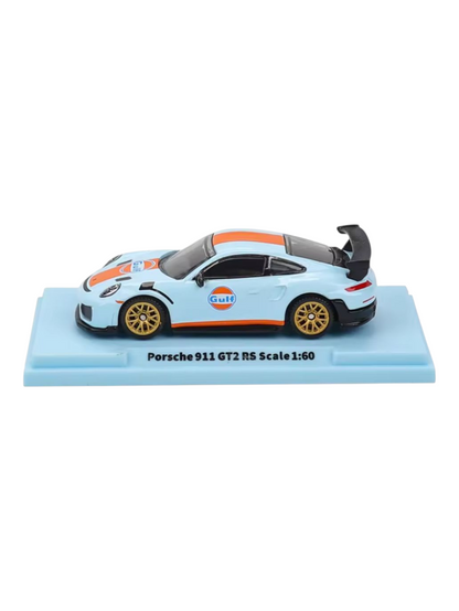 CCA Porsche 911 GT2 RS 1:64 Scale Diecast (With Acrylic Case)