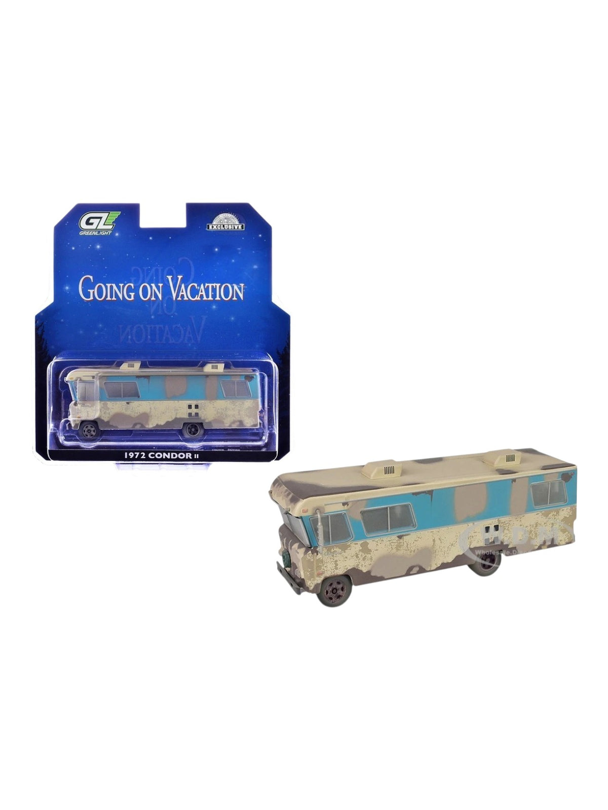 GreenLight 1972 Condor II RV Motorhome | Going on Vacation Series | Exclusive 1:64 Die-Cast