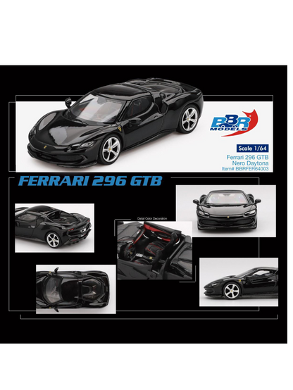 BBR Models Ferrari 296 GTB 1:64 Scale