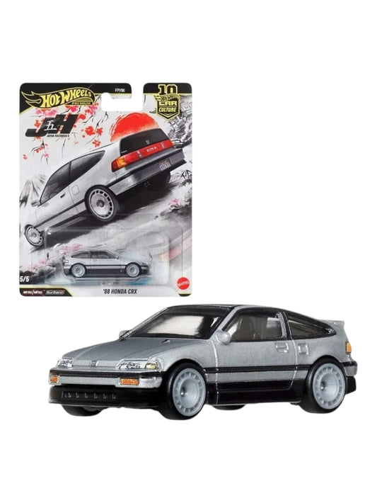 Hotwheels japan historics 5 '88 honda crx imported premium 1:64 Scale