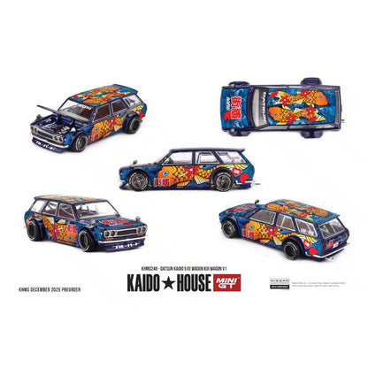 Mini GT Kaido House #248: Datsun Kaido 510 Wagon Koi Wagon V1 1:64 Scale