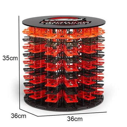 Modular Rotating Car Display Building 1:64 Scale | 10 Floors, 12 Parking Spaces Per Floor | Large Capacity Diecast Model Car Display Stand No.CCY-555