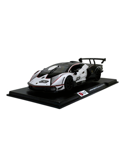 Bburago Lamborghini Essenza SCV12 Model Car 1:24 Scale Moving Doors White/Black
