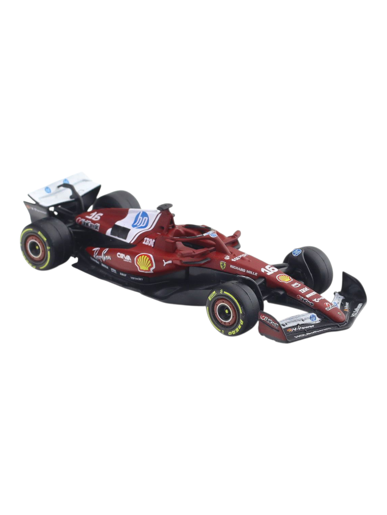 Bburago Formula 1 (F1) 2025 Ferrari SF-25 Charles Leclerc No-16 1:64 Scale