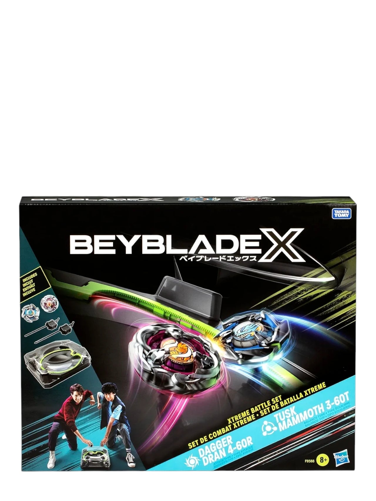 Beyblade Xtreme Battle Set – Dagger Dran 4-60R & Tusk Mammoth 3