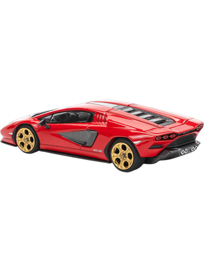 POP RACE Lamborghini Countach LPI 800-4 Rosso 1:64 Die-Cast Car Model |PR64-259