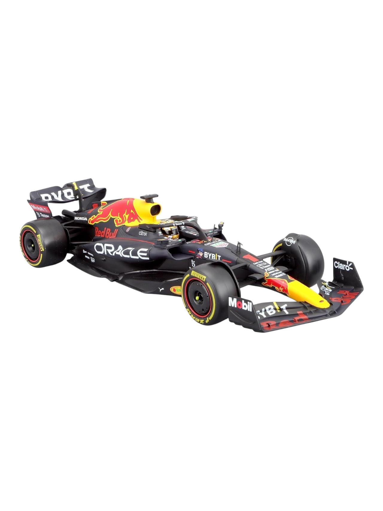 Bburago Formula 1 (F1) Oracle Redbull Winner Abu Dhabi Grand Prix 2022 Max Verstappen 1:24 Scale (With Acrylic Case)