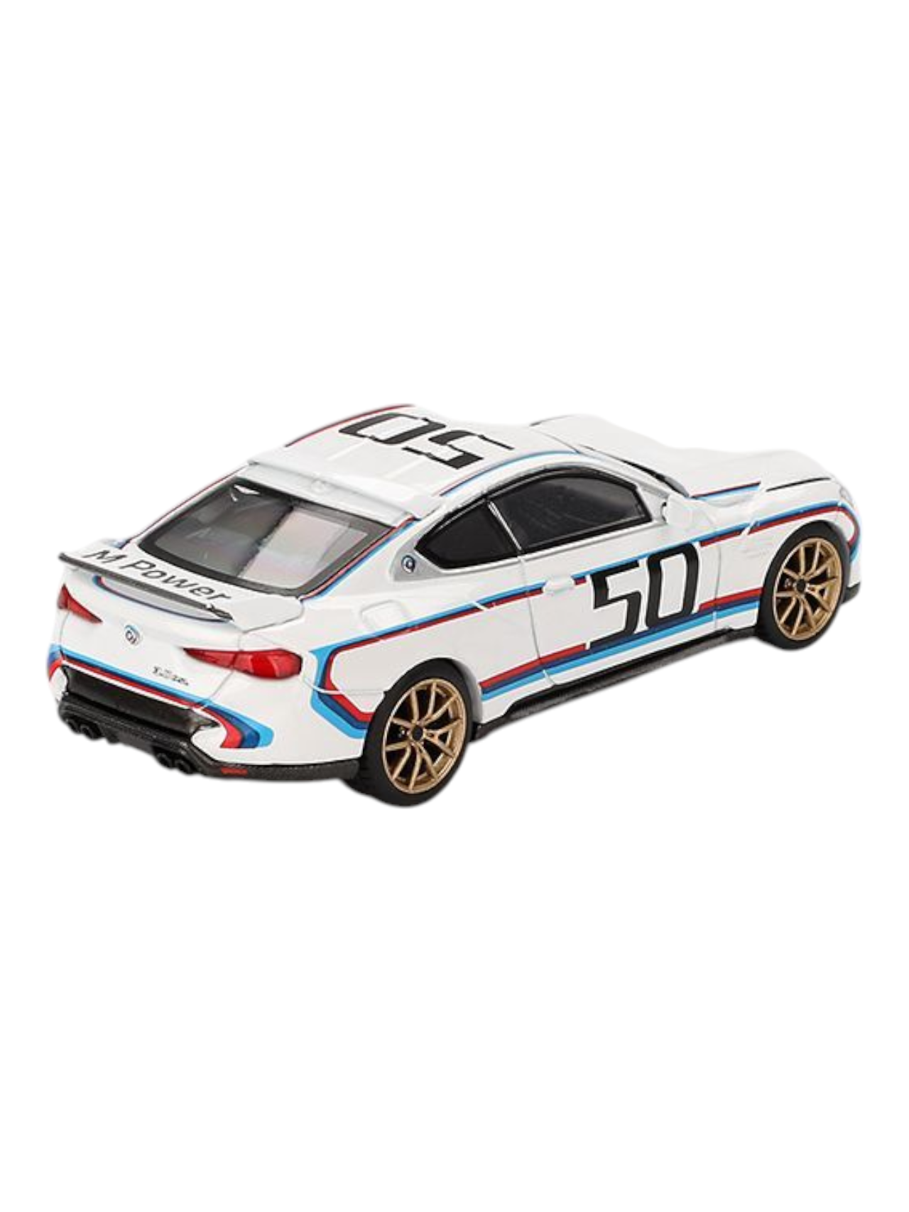 Mini GT BMW 3.0 CSL (White) 1:64 Scale
