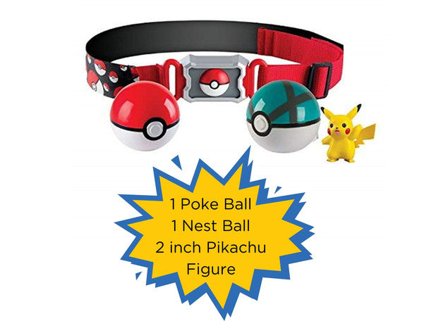 Tomy Pokemon Clip and Carry Poke Ball Belt Pikachu
