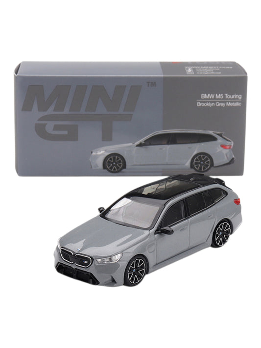 Mini GT BMW M5 Touring G99 Brooklyn Grey Metallic (No.1096) 1:64 Scale