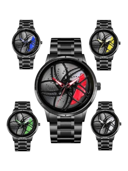 Tencel Wheel Type Gyro Wrist Watch