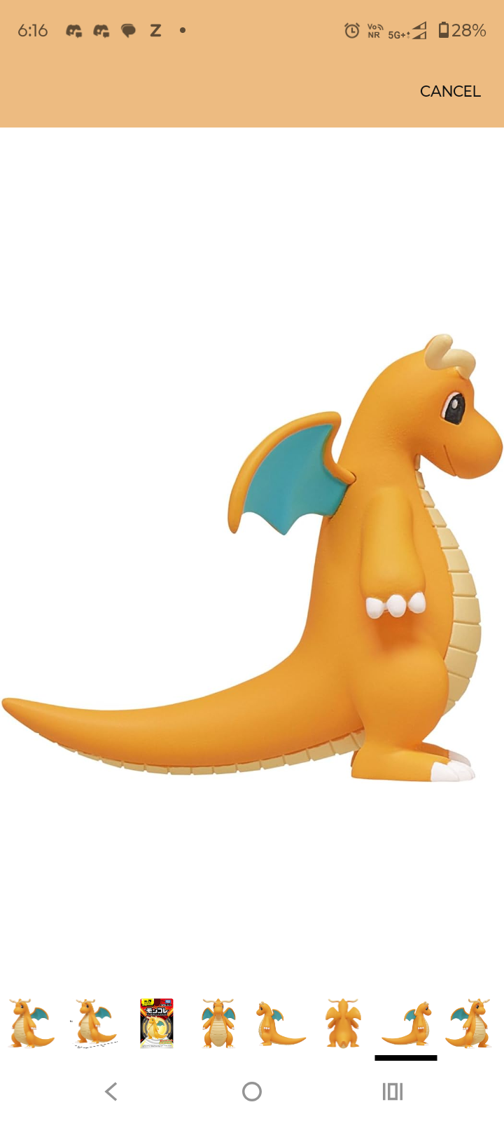 Takara Tomy Tomica Pokémon Monster Collection MS-25 Dragonite Collectible Figure Toy