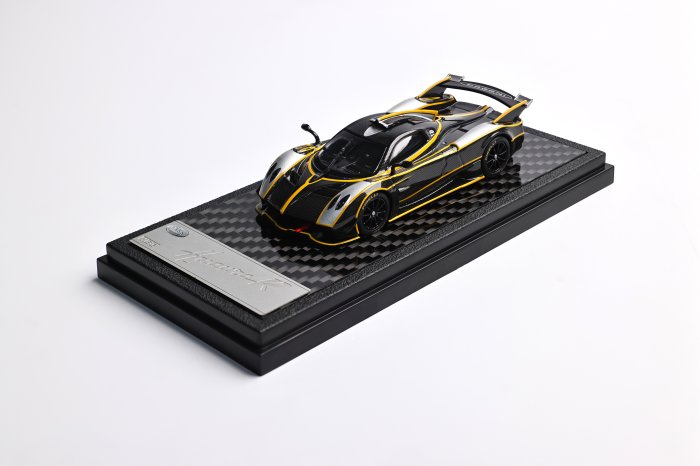 LCD Models Pagani Huayra R Imported 1:64 Scale die-cast Model (code-LCD64028-BS-Black/Silver)